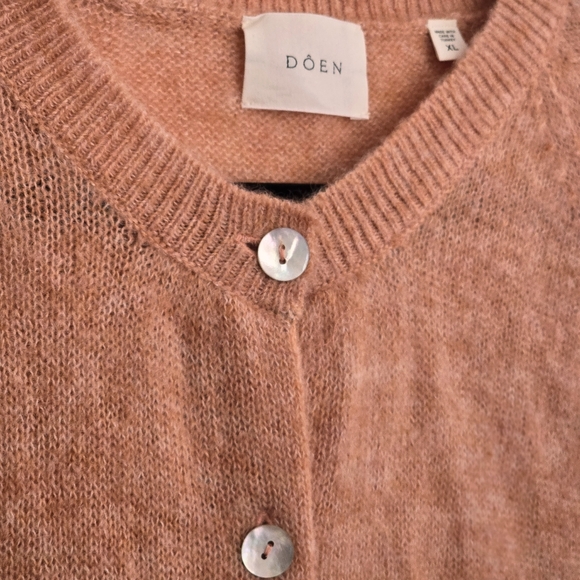 DÔEN Petra Cardigan in Coral XL NEW - Picture 8 of 12